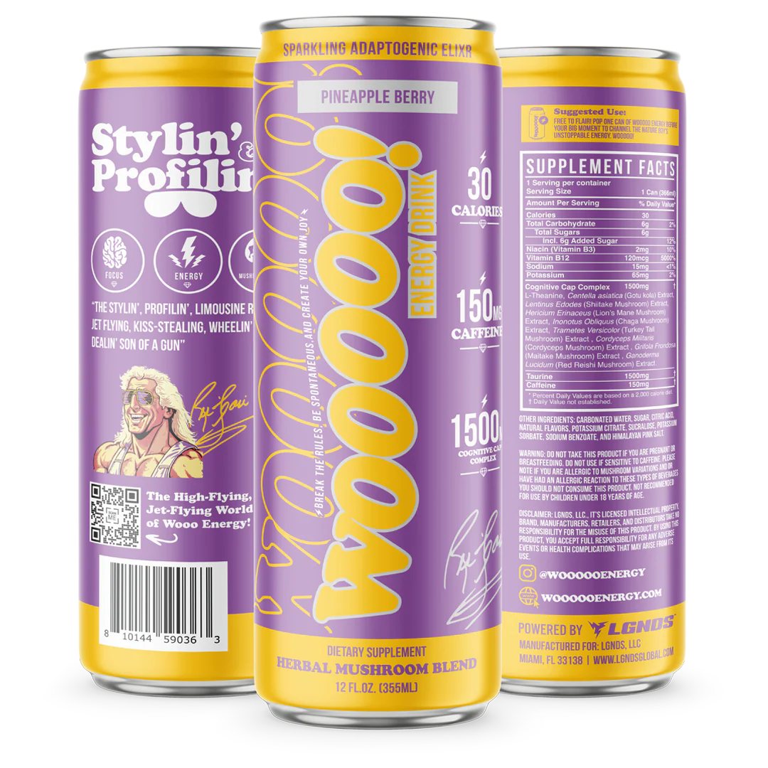 WOOOOO Energy Drink- 12 Pack